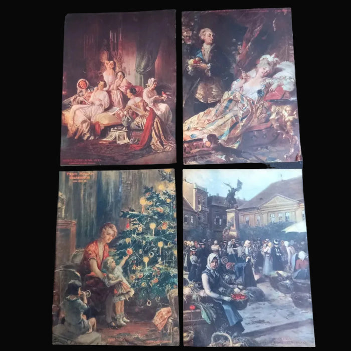 1931 Vintage Ephemera Art Prints Hungarian Holiday High Society Classic Masters A Pesti Hirlap