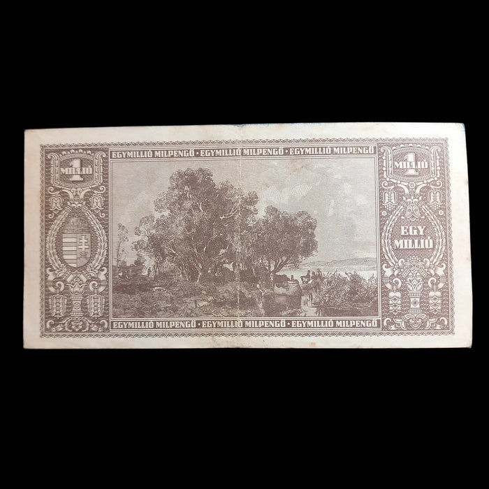 1946 Hungary Banknote One Million Milpengo European History Collectible Bill XF
