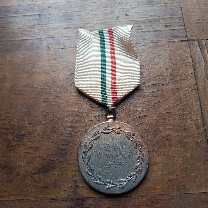 1958-59 Hungarian National Field Hockey Championship 3rd Place Bronze Medal