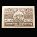 Vintage Notgeld banknote from Gemeinde-Sigharting with castle illustration on a black background
