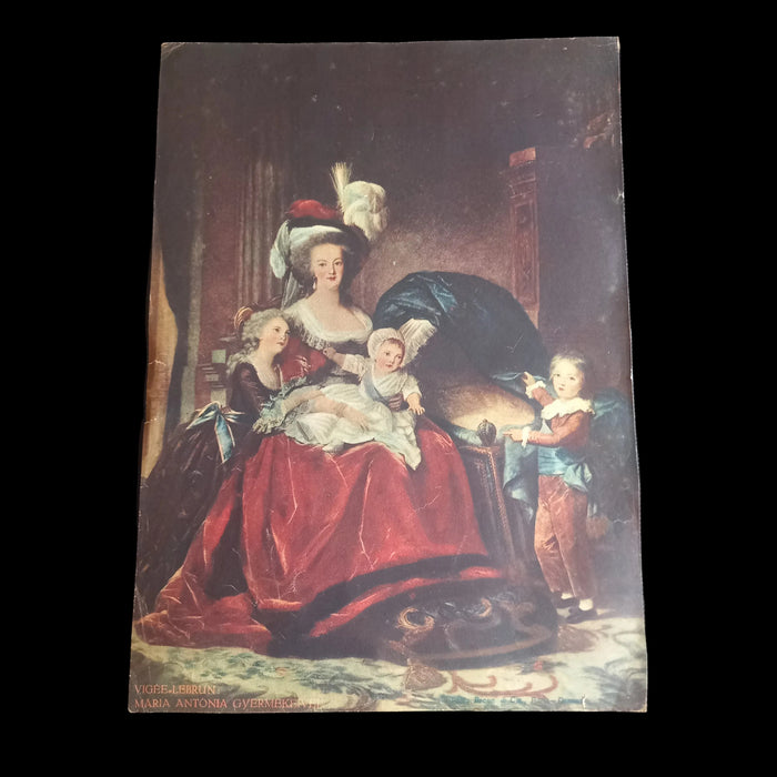 1931 Vintage Ephemera Art Prints Mothers & Mythology Children Marie Antoinette Le Brun