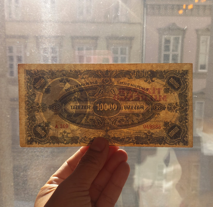 1946 Hungary Banknote 10,000 Milpengo 10 Billion Pengo Collectible Bill Europe AU
