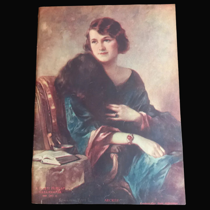 1931 Vintage Ephemera Art Prints Elegant Ladies Courtly Grace European Women Portrait Page