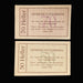 Two vintage banknotes from Gemeinde Pottenbrunn on a dark background