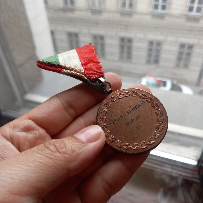 1957-58 Hungarian National Field Hockey Championship 3rd Place Vintage Bronze Medal