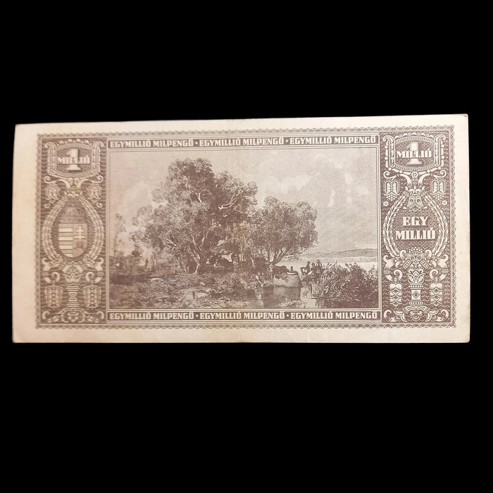 1946 Hungary Banknote One Million Milpengo Hyperinflation WWII Trillion Pengo Currency AU