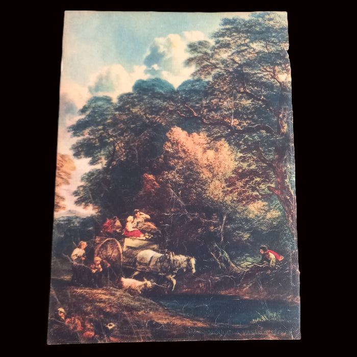 Vintage Ephemera 1930 Thomas Gainsborough The Market Cart & Blue Boy Art Page