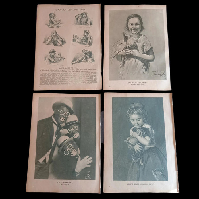 1931 Vintage Ephemera Art Prints Roaring Twenties Jazz Celebration A Pesti Hirlap Newspaper