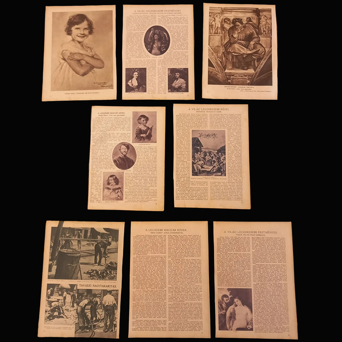 Vintage Art Prints 1930 Classical Family Mother Child Titian Reynolds Bronzino Ephemera