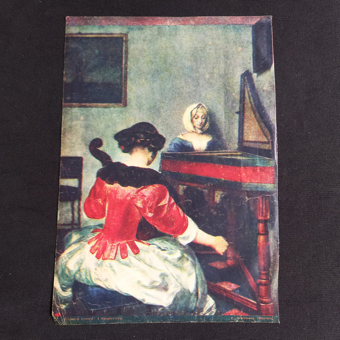 Vintage Hungarian Ephemera: Gerard ter Borch The Concert & Picture Riddles Page 1930