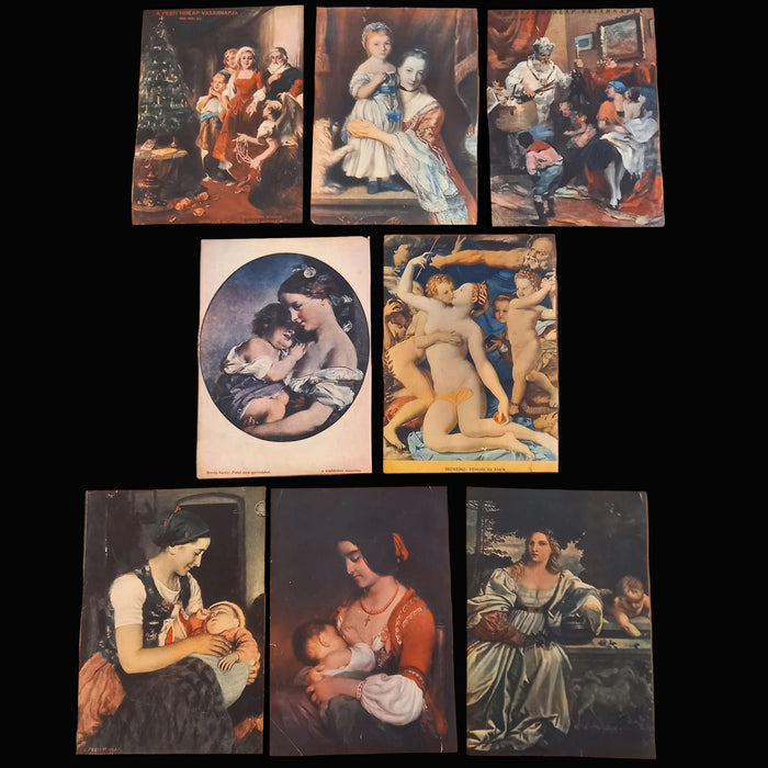 Vintage Art Prints 1930 Classical Family Mother Child Titian Reynolds Bronzino Ephemera