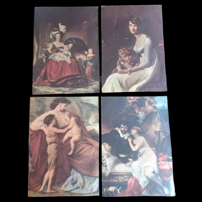 1931 Vintage Ephemera Art Prints Mothers & Mythology Children Marie Antoinette Le Brun