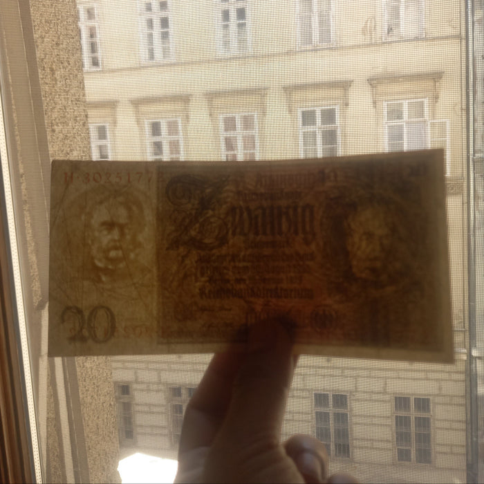 Antique Banknote 1929 Germany 20 Reichsmark 3pc Premium Choice Currency Collection