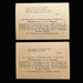 Two vintage notgeld with text on a black background