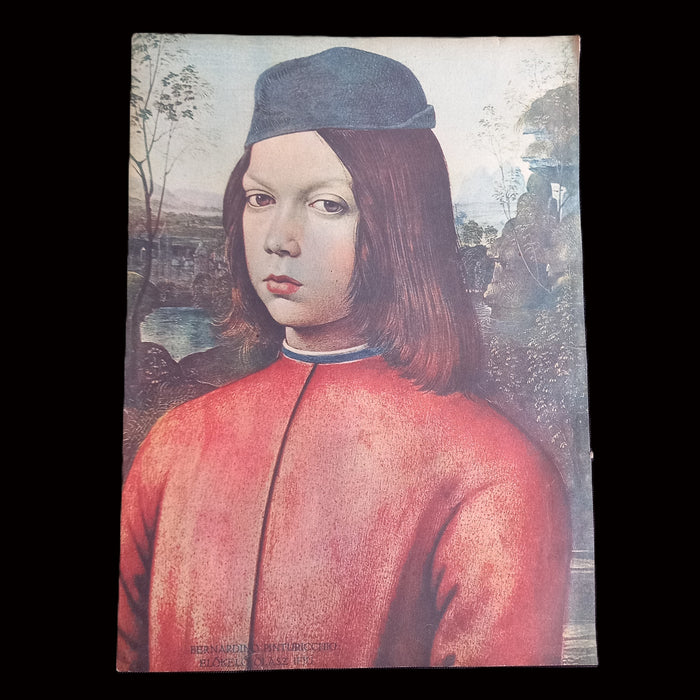 1931 Vintage Ephemera Art Prints Classic Youth Rennaissance Boroque Boy Girl Pinturicchio Portraits