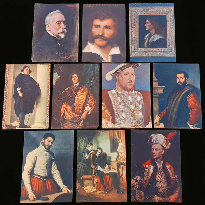 Vintage Art Prints 1930 Classical Men Holbein Van Dyck Masterpiece Wall Gallery Ephemera