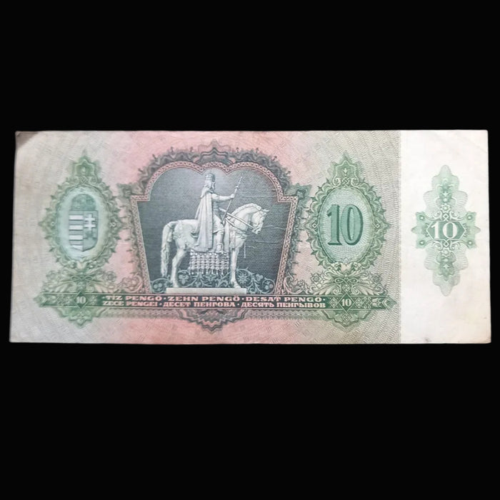 Vintage Banknote 1936 Hungary 10 Pengő Magyar Nemzeti Bank Currency Collectible Money