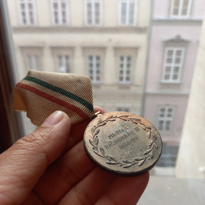 1958-59 Hungarian National Field Hockey Championship 3rd Place Bronze Medal