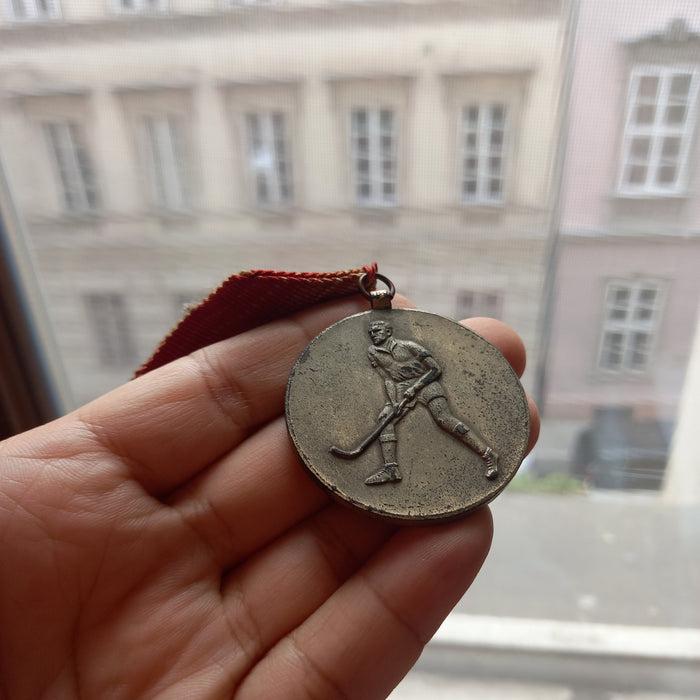 1959 Hungarian Soviet Republic Cup Field Hockey Medal 40th Anniversary Vintage Relic