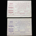 Two identical old German banknotes on a black background