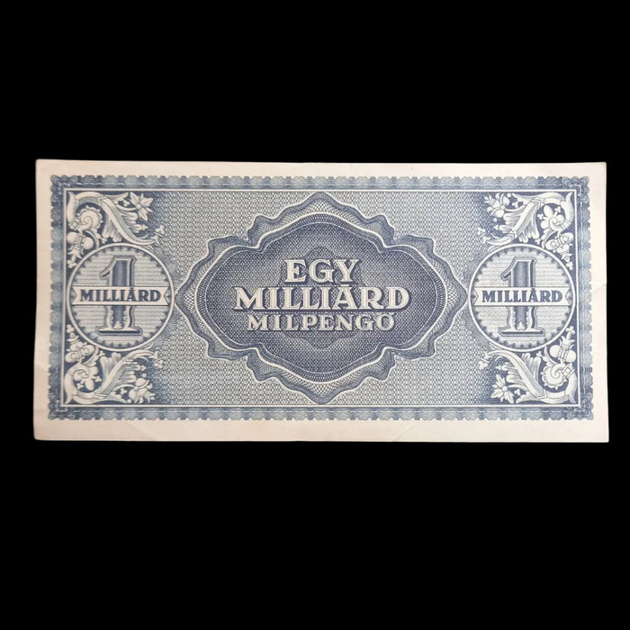 1946 Hungary Banknote One Billion Milpengo Quadrillion Pengo Hyperinflation WWII Money AU