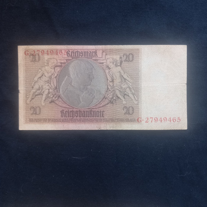 Antique Banknote 1929 Germany 20 Reichsmark Pre-WWII Historical 3pc Set Money Europe