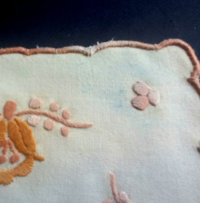 Hungarian Vintage Doily Set of 8 Autumn Farmhouse Handmade Decor 1970-80s