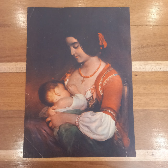 Vintage Art Prints 1930 Classical Family Mother Child Titian Reynolds Bronzino Ephemera