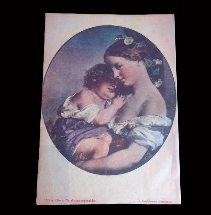 Vintage Art Prints 1930 Classical Family Mother Child Titian Reynolds Bronzino Ephemera