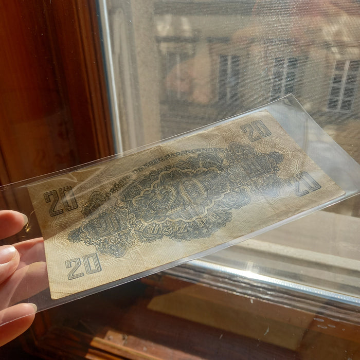 1944 Hungary Banknote Pengő 20 Red Army Occupation Issue WWII Soviet Vinage Bill VF