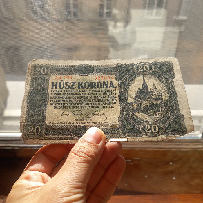 1920 Hungary Banknote Korona Set Rare Star Variant Antique Treasury Relic Bills