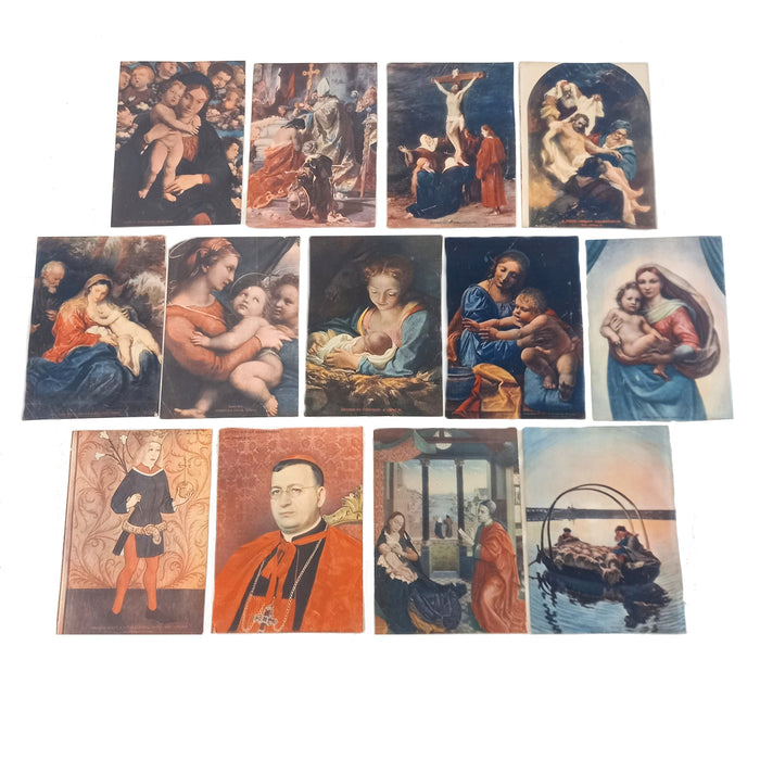 Vintage Ephemera Art Prints 1930 Classical Christian Religious Masterpiece Madonnas Jesus Christ