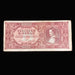 Vintage Hungarian 100 quadrillion szazezer b-pengo banknote with intricate design on a dark background