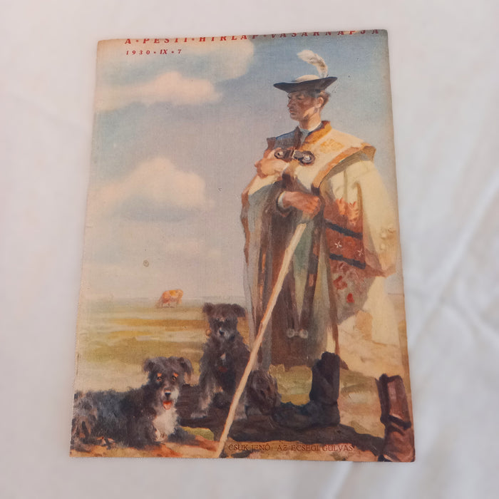 Vintage Ephemera Art Prints 1930 Hungarian Harvest Folk Peasant Landscape Glatz Kunffy