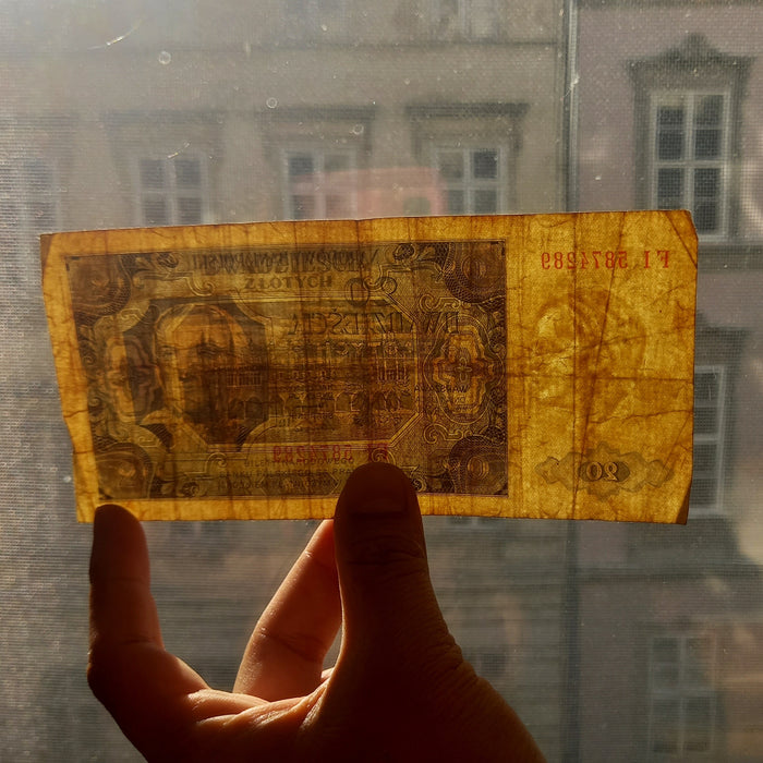 1948 Poland 20 Złotych Banknote Rare FI Series Issue Post-WWII Money