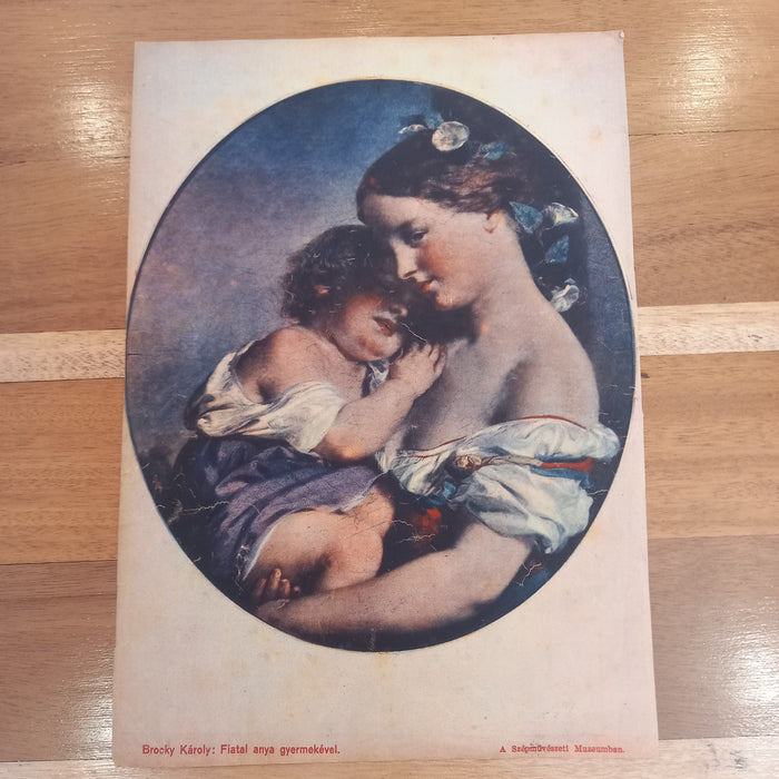 Vintage Art Prints 1930 Classical Family Mother Child Titian Reynolds Bronzino Ephemera