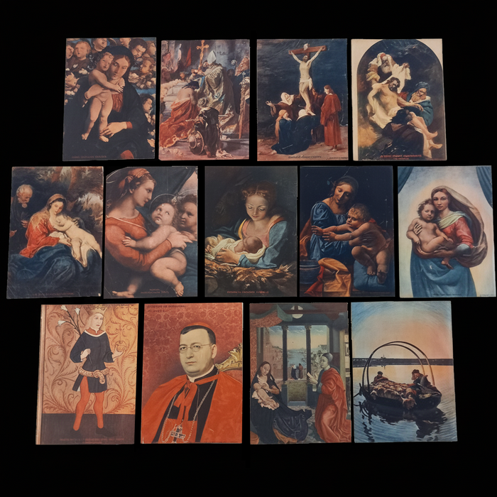 Vintage Ephemera Art Prints 1930 Classical Christian Religious Masterpiece Madonnas Jesus Christ