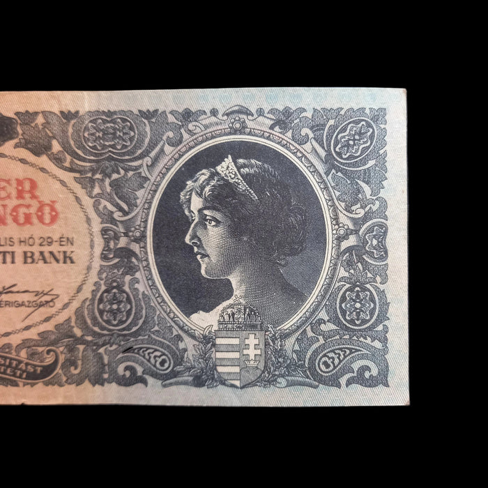 1946 Hungary Banknote Ten Thousand Milpengo 10 Billion Pengo Beautiful WWII Currency AU