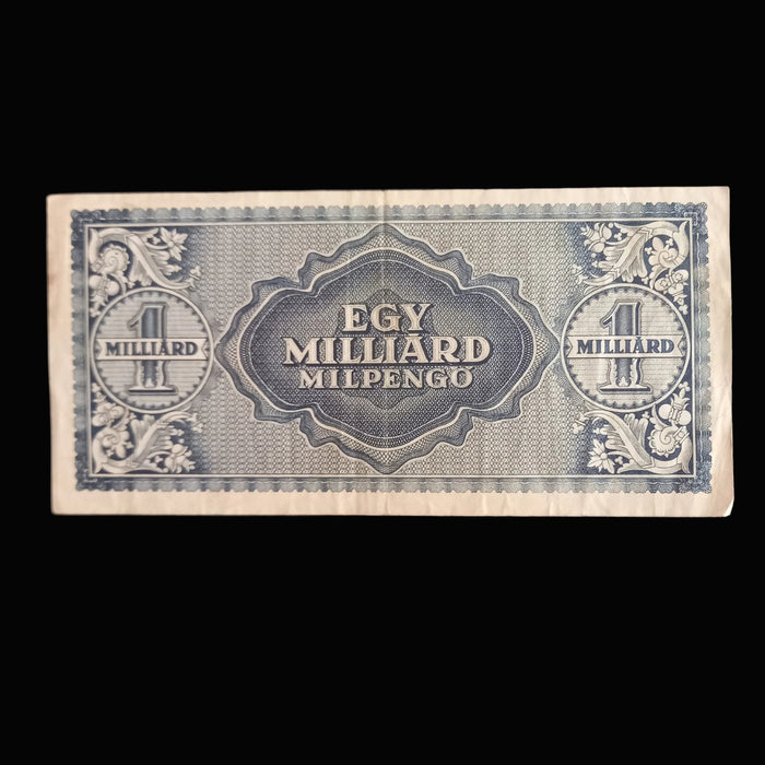 Vintage Banknote 1946 Hungary Milpengő 1 Quadrillion Egymilliárd Billion 1000000000000000