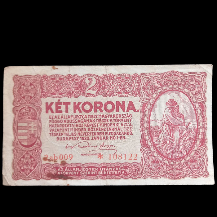 1920 Hungary Banknote Korona Set Rare Star Variant 1 2 10 Post-WWI Antique Money