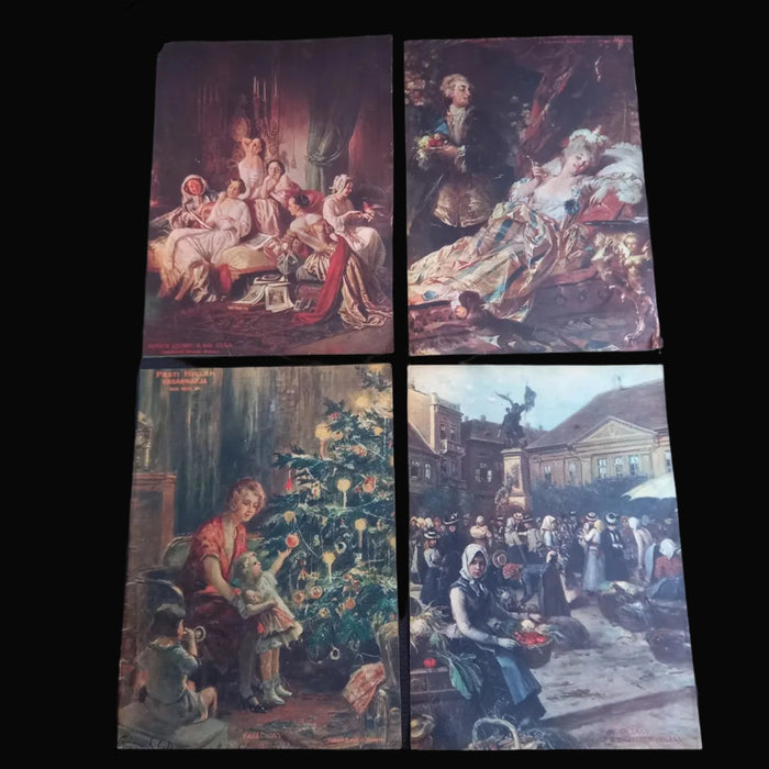 1931 Vintage Ephemera Art Prints Hungarian Holiday High Society Classic Masters A Pesti Hirlap