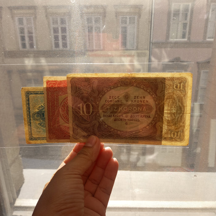1920 Hungary Banknote Korona Set Rare Star Variant 1 2 10 Post-WWI Antique Money
