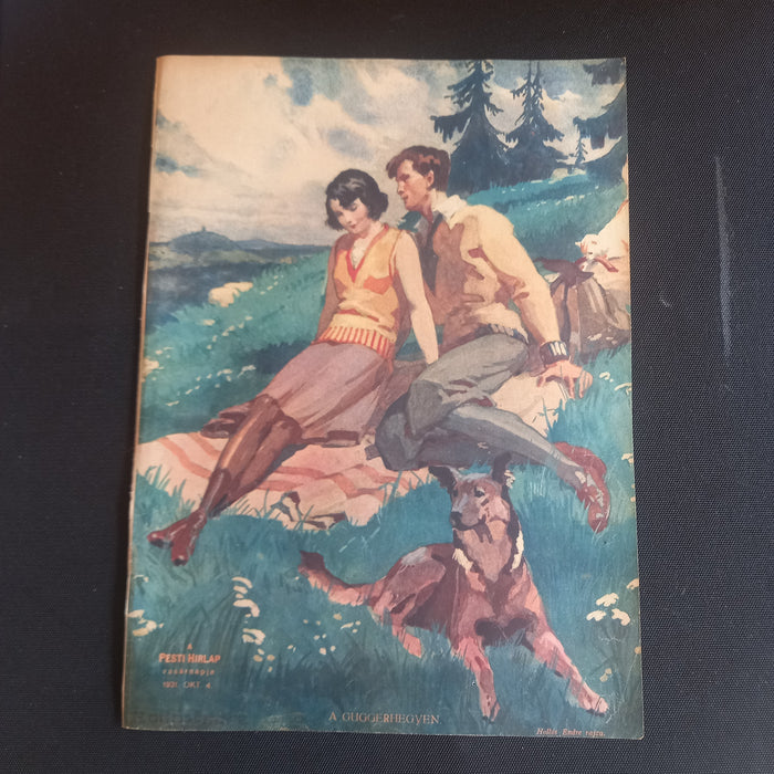 1931 Vintage Ephemera Art Prints Countryside Romance Hungarian Deco Nostalgic Paper Set