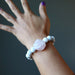 rose quartz howlite bracelet