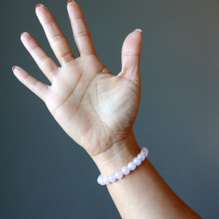 Rose Quartz Bracelet Pink Angel Aura Sweetheart