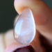 rose quartz teardrop cabochon