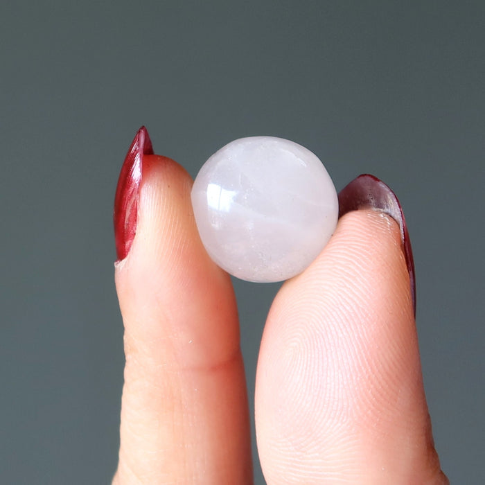 Rose Quartz Cabochon Bundle of 21 Pear Round Marquise Pink Grid Stones