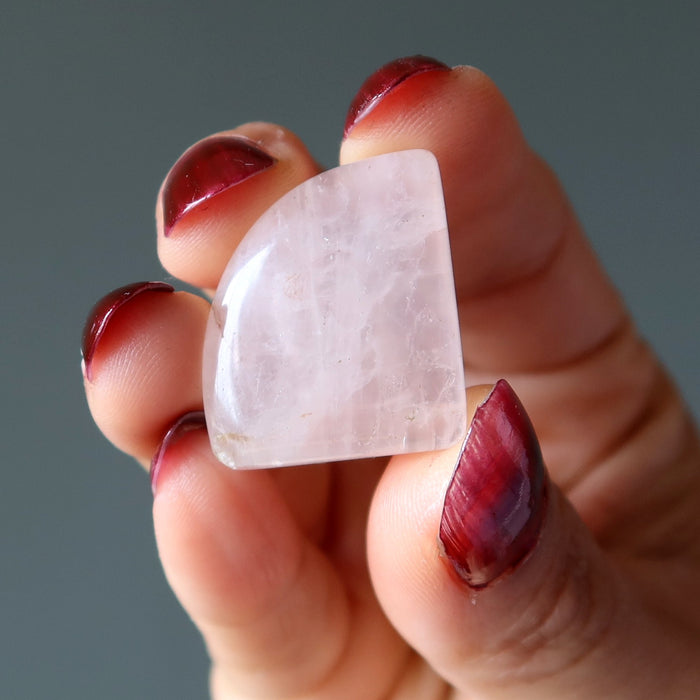 rose quartz cabochon