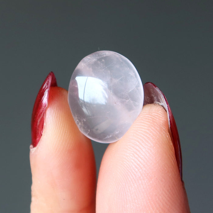 rose quartz oval cabochon