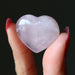 pink rose quartz crystal heart